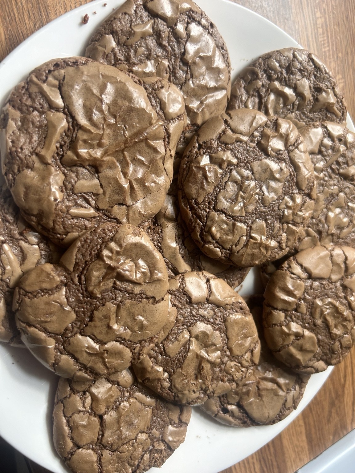 Brownie cookies on a plate
