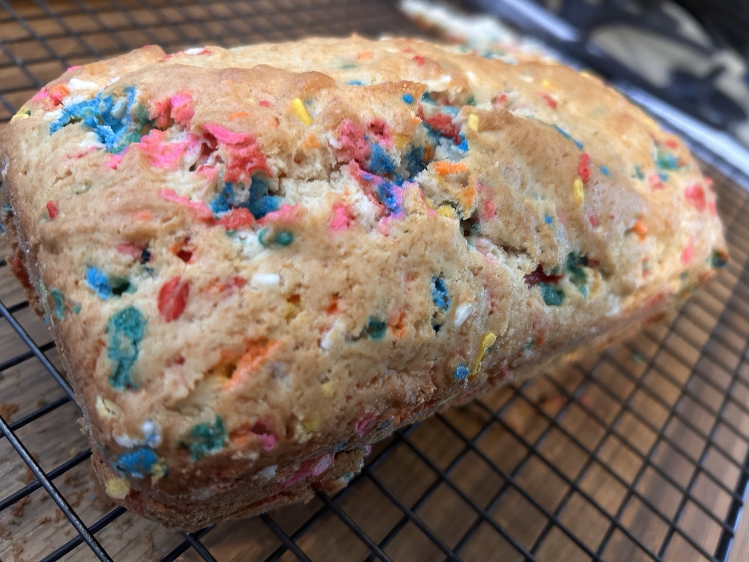 Colorful sweet loaf cake